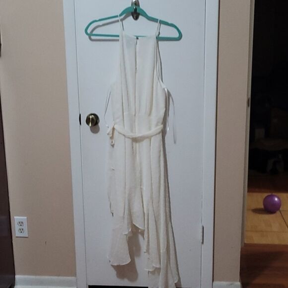 CeCe Cascade Ruffle Sleeveless Halter Dress - Picture 4 of 6